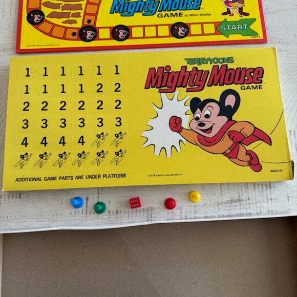 UNPUNCHED 1978 Milton Bradley Terrytoons Mighty Mouse Game #4822 - Picture 4 of 11